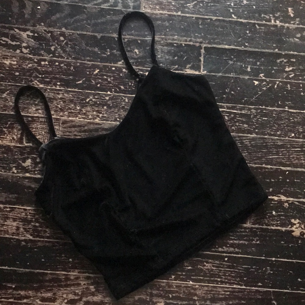 Charlotte Russe Black Velvet Cami. Sz S